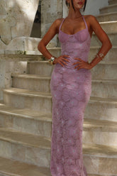 MOLIEX MAXI DRESS DUSTY ROSE